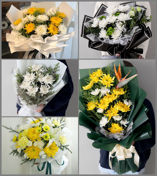 黑龙江大庆萨尔图区富强街道白事花束代送